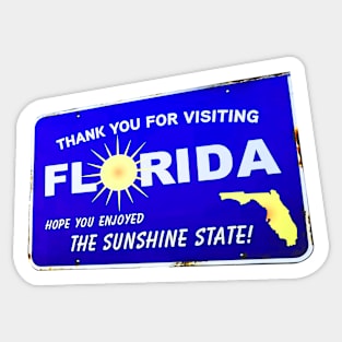 Florida Man netflix mini series themed graphic design by ironpalette Sticker